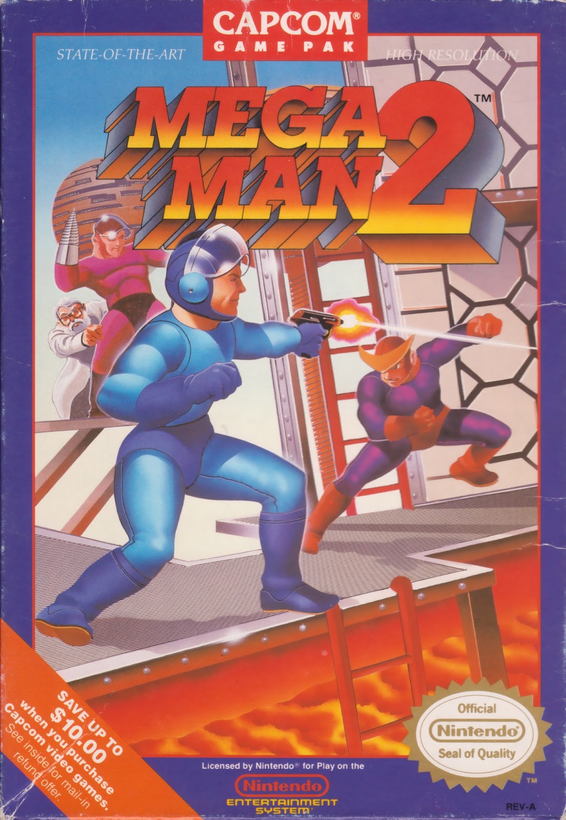 Mega Man 2 Box Art